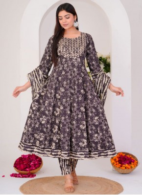 Absorbing Floral Print Festival Readymade Salwar Kameez