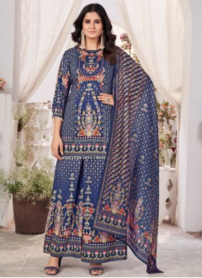 Adorning Print Muslin Readymade Designer Salwar Suit