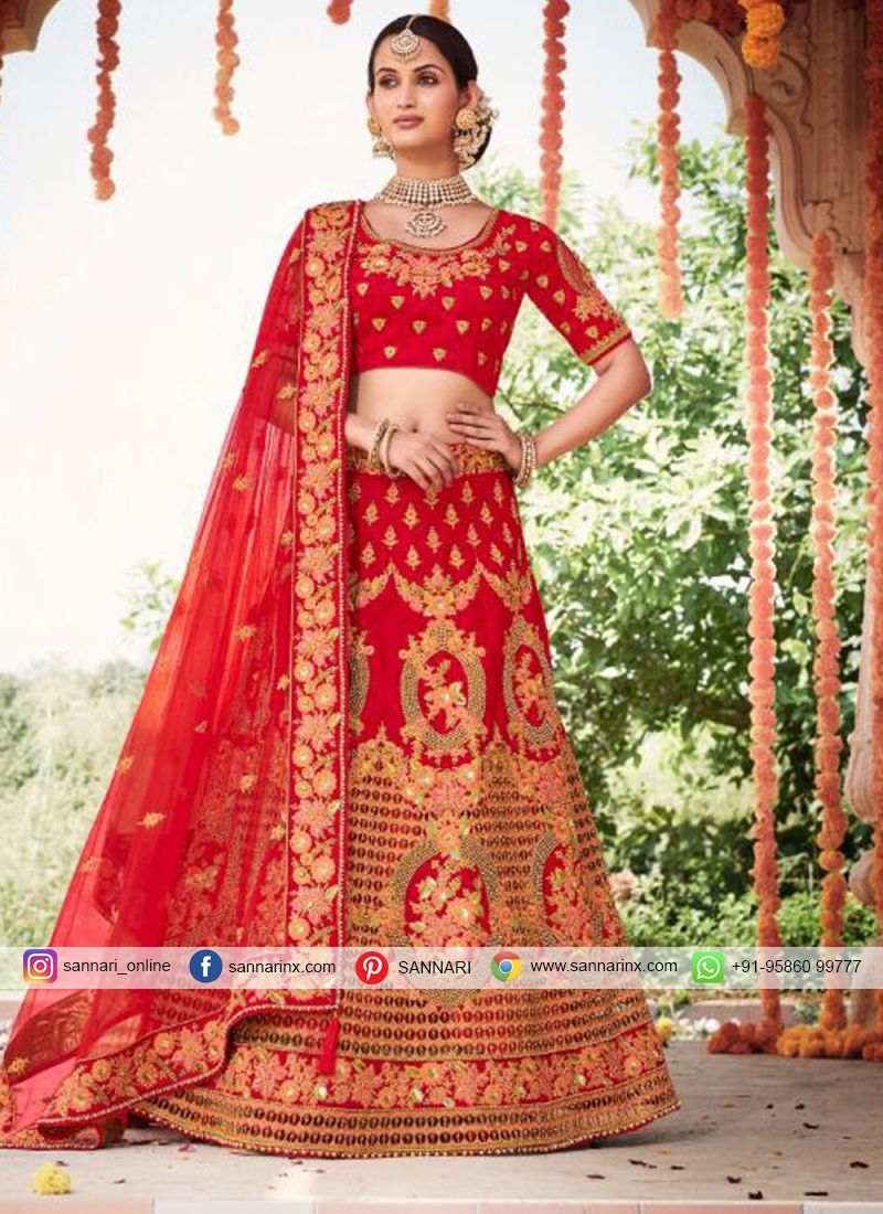 Aesthetic Silk A Line Lehenga Choli