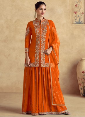 Angelic Embroidered Chinon Readymade Salwar Kameez