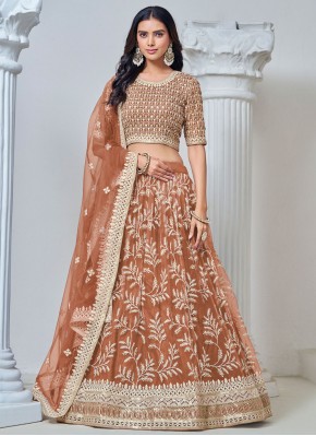 Appealing Embroidered Net Trendy Lehenga Choli