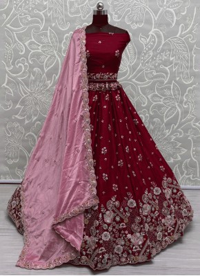 Appealing Sequins Rani Designer Lehenga Choli