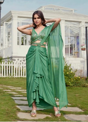 Arresting Ready Pleated Saree in