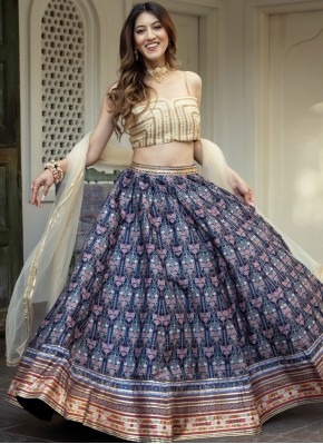 Astonishing Digital Print Art Silk Lehenga Choli