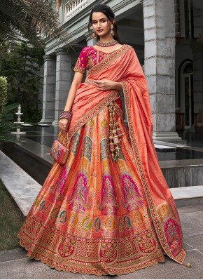 Auspicious Multi Colour Zari Trendy Lehenga Choli