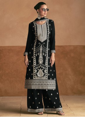 Black Ceremonial Readymade Salwar Kameez