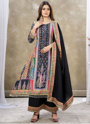 Black Color Readymade Salwar Kameez