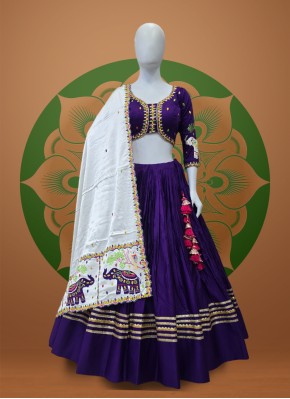 Blended Cotton Garba Wear Chaniya Choli for Navratri