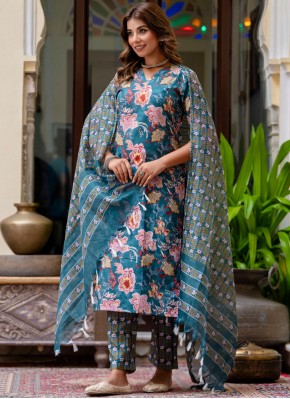 Blended Cotton Morpeach  Print Trendy Salwar Kameez