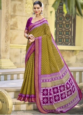 Blissful Cotton Contemporary Saree