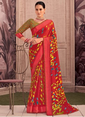 Blissful Printed Classic Saree