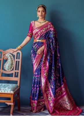 Blissful Woven Banarasi Silk Saree