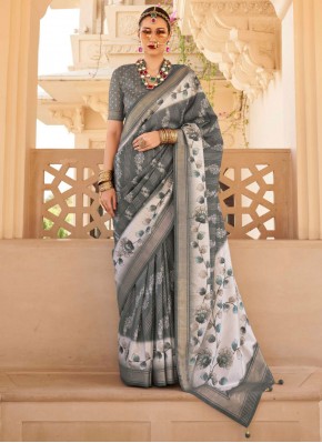 Blooming Silk Designer Saree