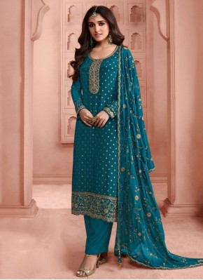 Blue Color Trendy Salwar Kameez