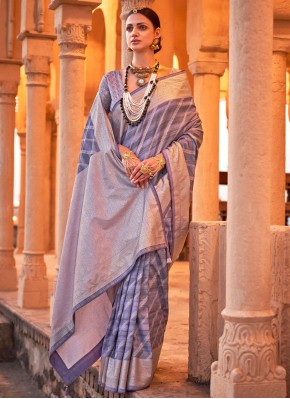 Blue Party Contemporary Saree