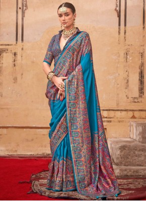 Blue Silk Classic Saree