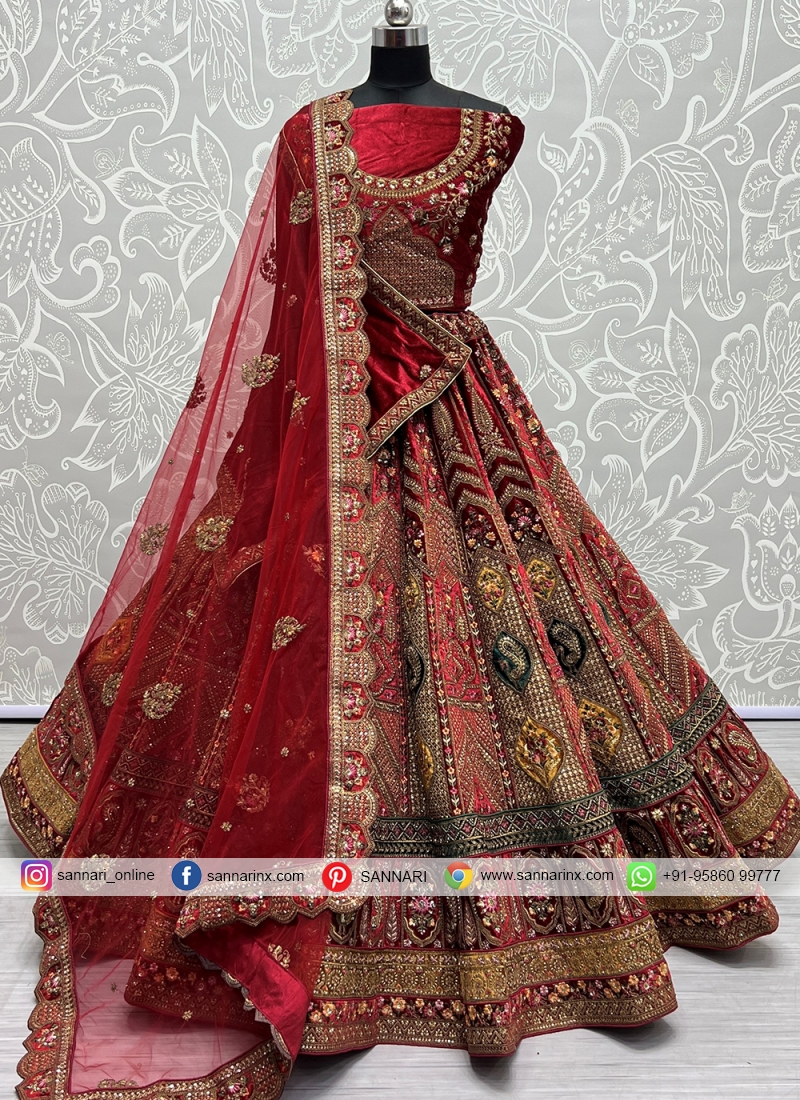 Rani Colour Latest Designer Heavy Bridal Wedding Wear Net With Stone Dori  And Thread Work Lehenga Choli Collection 16002 - The Ethnic World