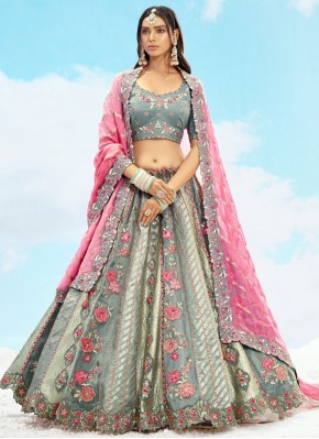 Catchy Silk Trendy A Line Lehenga Choli