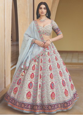 Chiffon Designer Lehengha Choli for Ceremonial