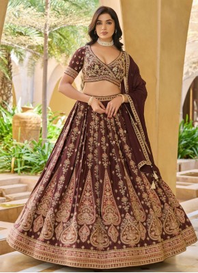 Chiffon Embroidery Work Designer Lehengha Choli