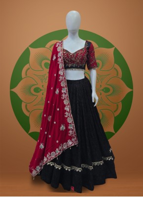 Chiffon Mirror Work Readymade Chaniya Choli for Navratri