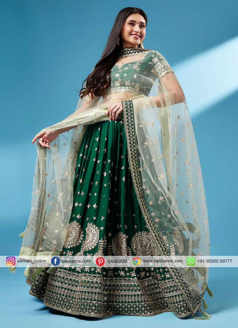 Buy Green Lehenga Choli Mehendi Function Wear Sangeet Function Wear Lengha  Choli Indian Wedding Wear Party Wear Chaniya Choli Bridesmaid Lehenga  Online in India - Etsy