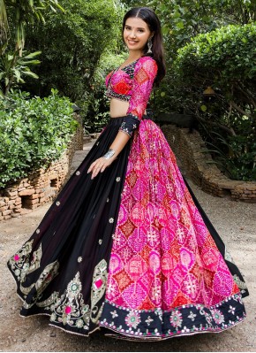 Cotton Bandhej Print Navratri Chaniya Choli for Navratri