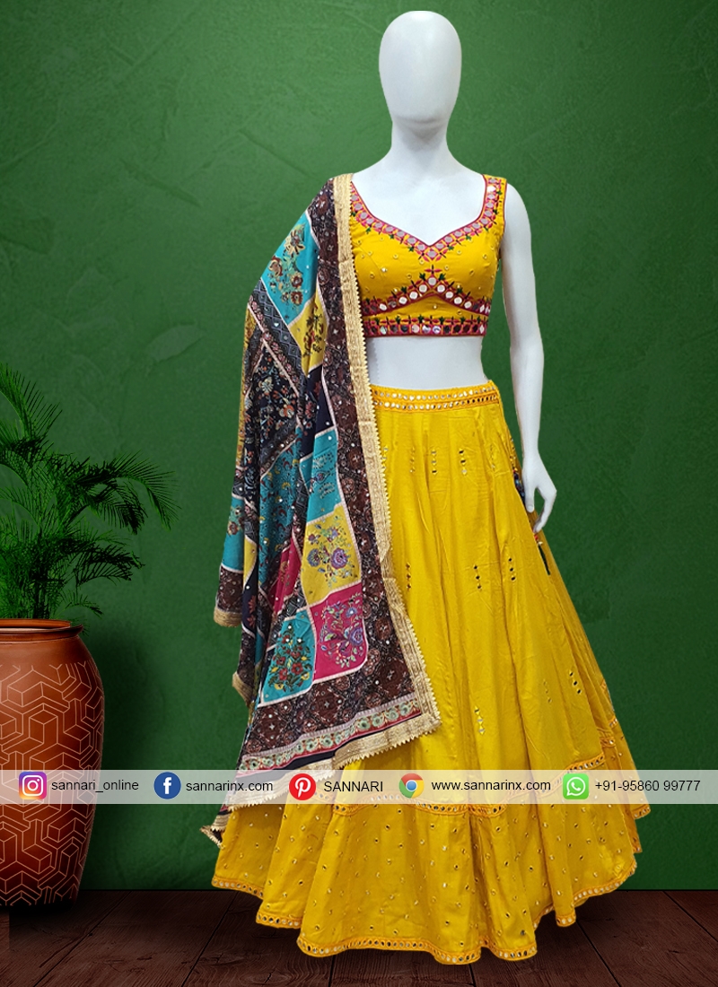 Buy Green Red Patola Printed Chaniya Choli From Zeel Clothing