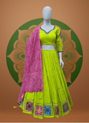 Cotton Patch Work Garba Wear Chaniya Choli