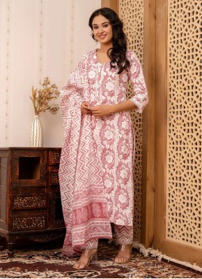 Cotton Pink Trendy Salwar Suit