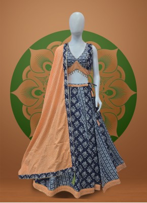 Cotton Traditional Print Navratri Chaniya Choli