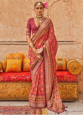 Dazzling Print Contemporary Saree