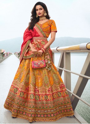 Delightful Mustard Lehenga Choli