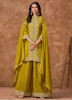 Demure Sequins Festival Trendy Salwar Kameez