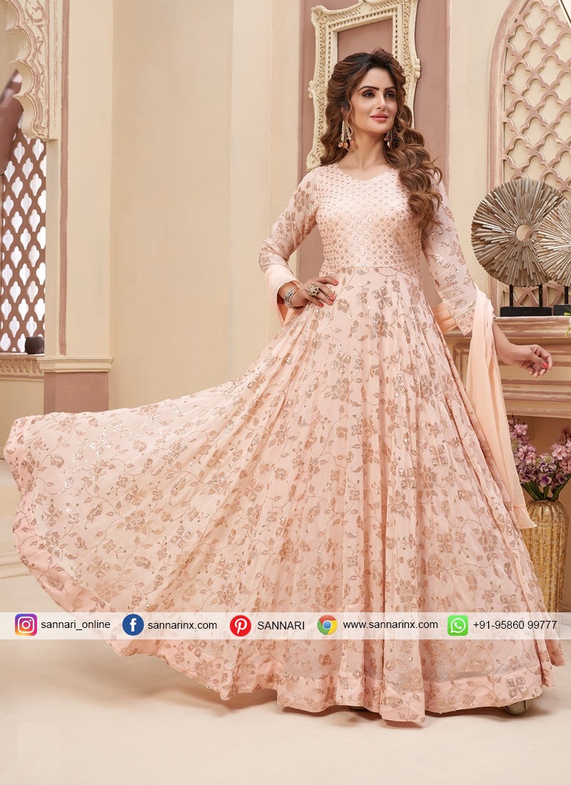 anarkali suit for engagement