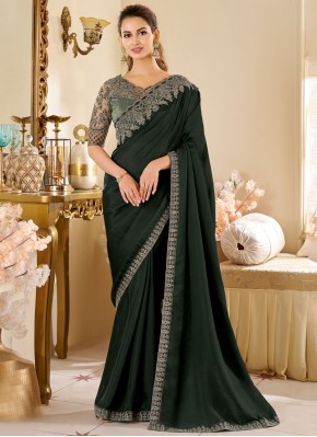 Deserving Embroidered Trendy Saree