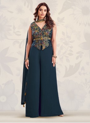 Designer Ready made Palazzo Dress in Silk