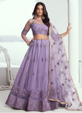 Dilettante Sequins Lavender Lehenga Choli