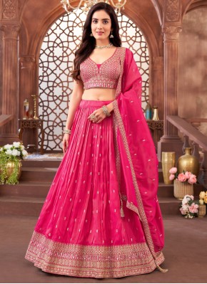 Distinctive Embroidered Silk Readymade Lehenga Choli