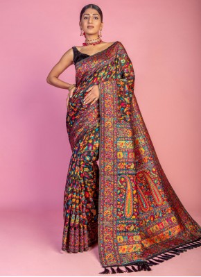 Divine Black Trendy Saree