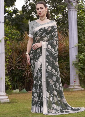 Elegant Georgette Party Trendy Saree