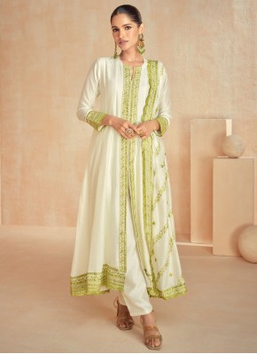 Elite Silk Embroidered Readymade Salwar Kameez