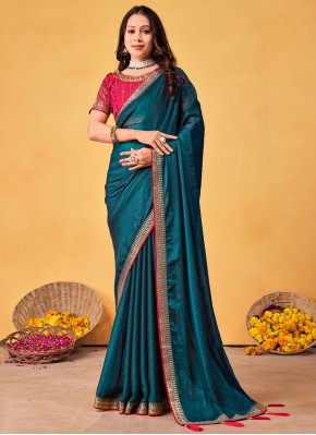 Energetic Crystal Rangoli Trendy Saree