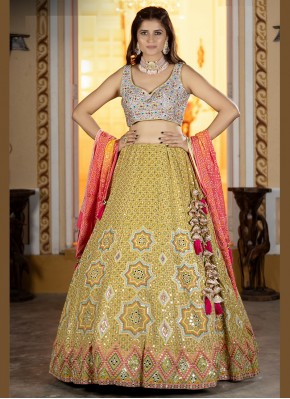 Mesmeric Chiffon Designer Readymade Lehngha Choli in for Wedding
