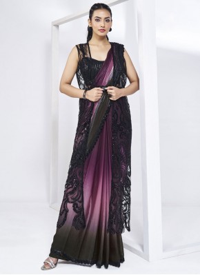 Epitome Cutwork Satin Silk Classic Saree