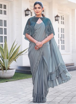 Exceptional Border Satin Silk Traditional Saree