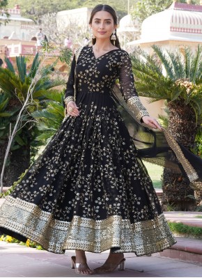 Exceptional Faux Georgette Trendy Gown