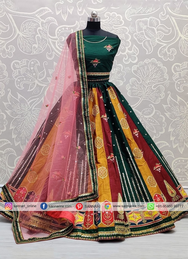 multi lehenga choli