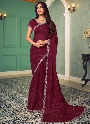 Exciting Wine Party Classic Saree