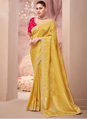 Exquisite Organza Weaving Traditional Saree